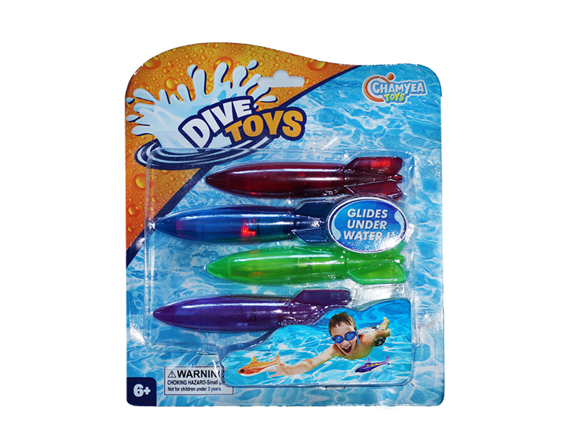 Dive Toy Torpedo(With Light) 4pcs