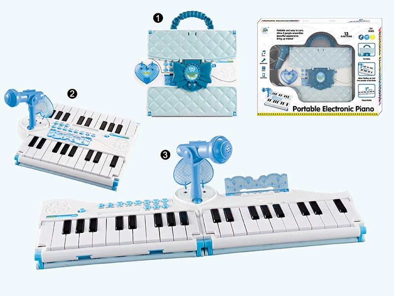 Multifunctional Fold Portable Electronic Organ